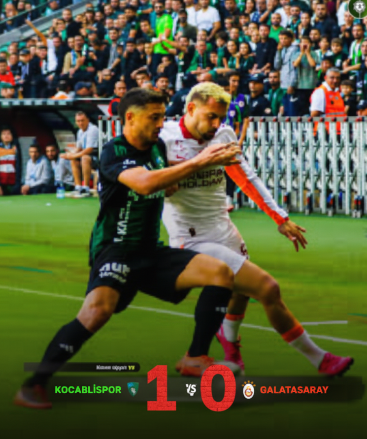 Kocaelispor Galatasaray’ı devirdi: Süper Lig’de sürpriz yenilgi