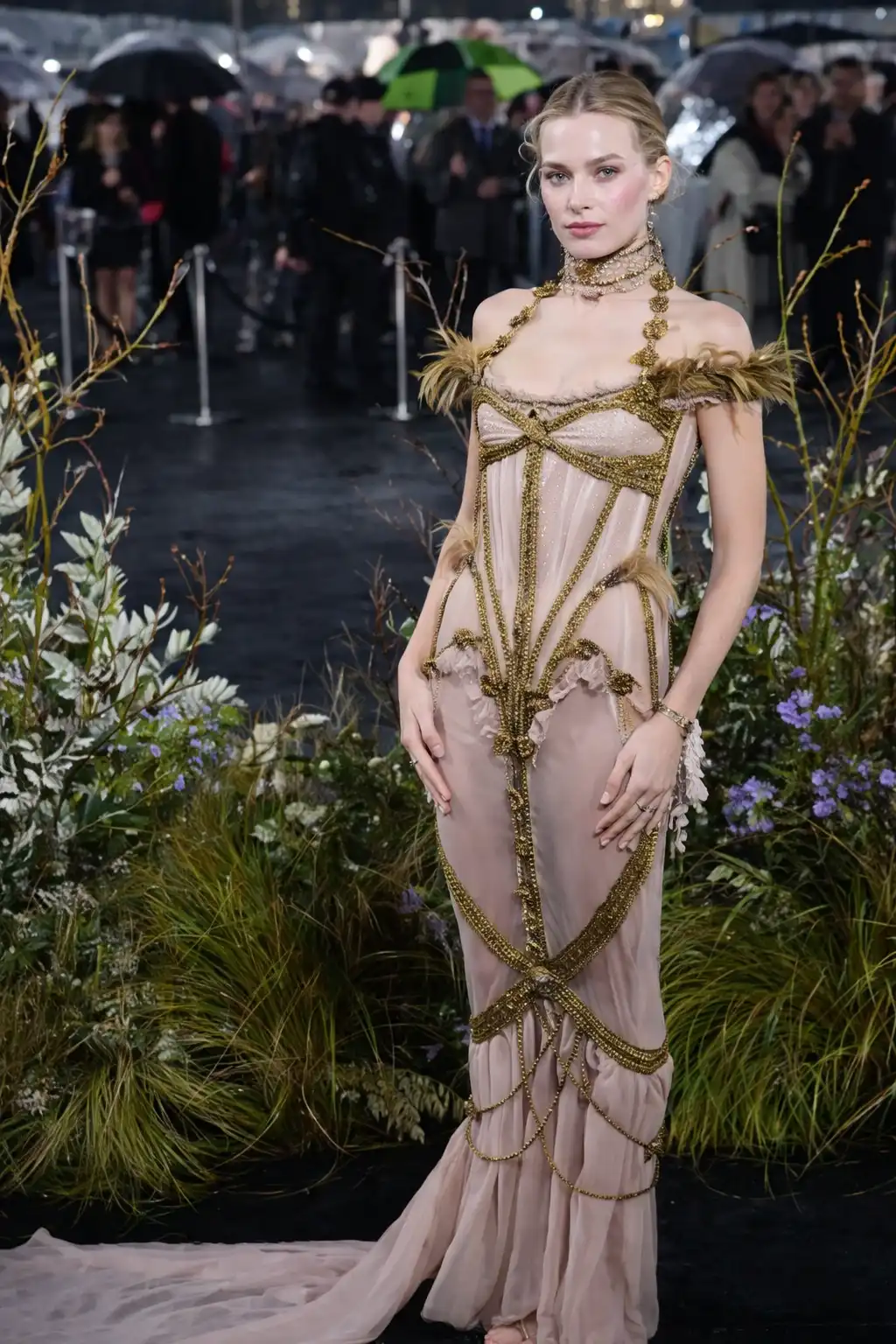 Margot Robbie, Wuthering Heights prömiyerinde Dilara Fındıkoğlu tasarımıyla görüntülendi