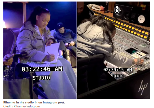 Rihanna stüdyoya girdi, yeni albüm söylentisi güçlendi