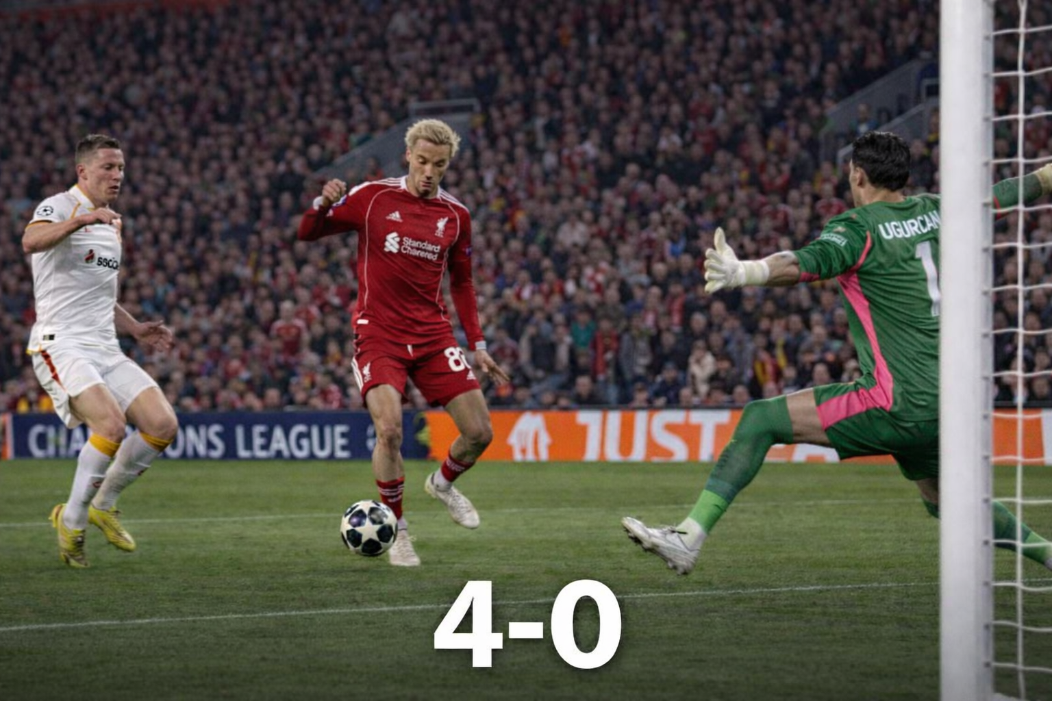 Liverpool, Anfield’da Galatasaray’ı 4-0 yenerek çeyrek finale çıktı