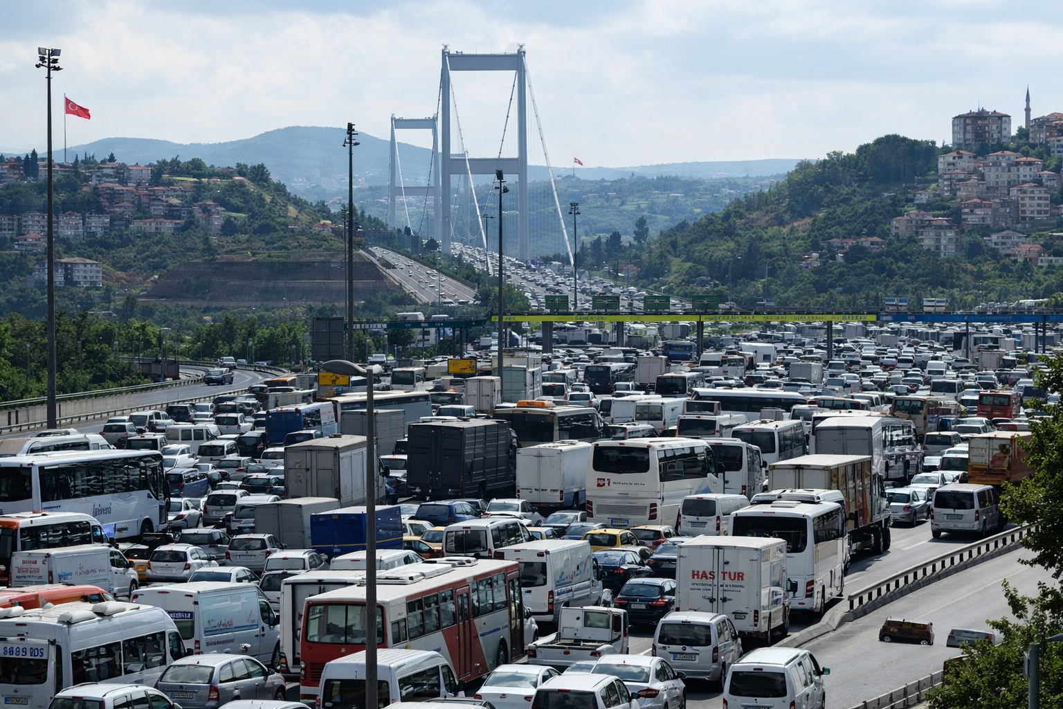 Bayram trafiğinde 12,3 milyon geçiş