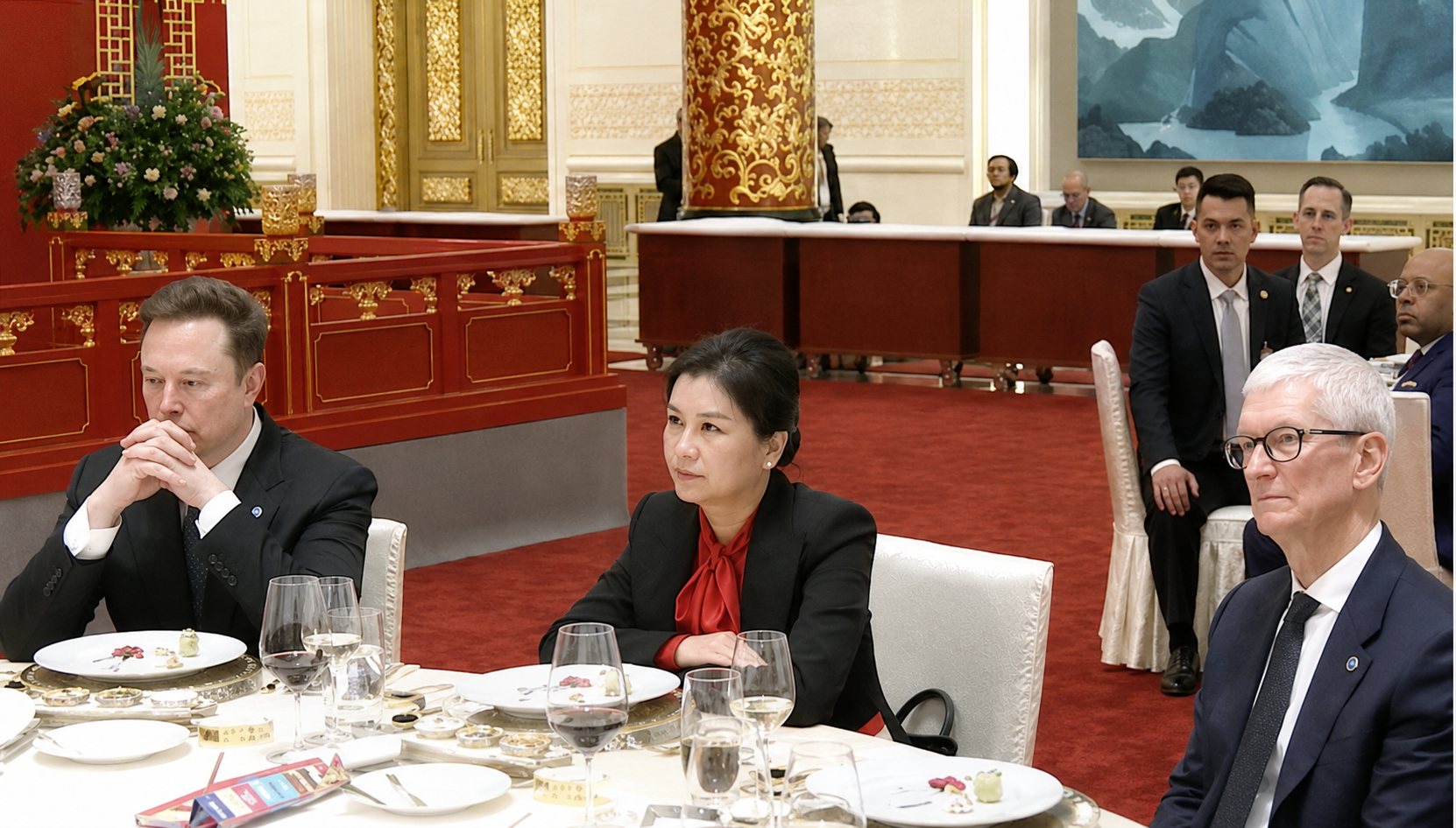 Çin ziyafetindeki gizemli kadın kim?