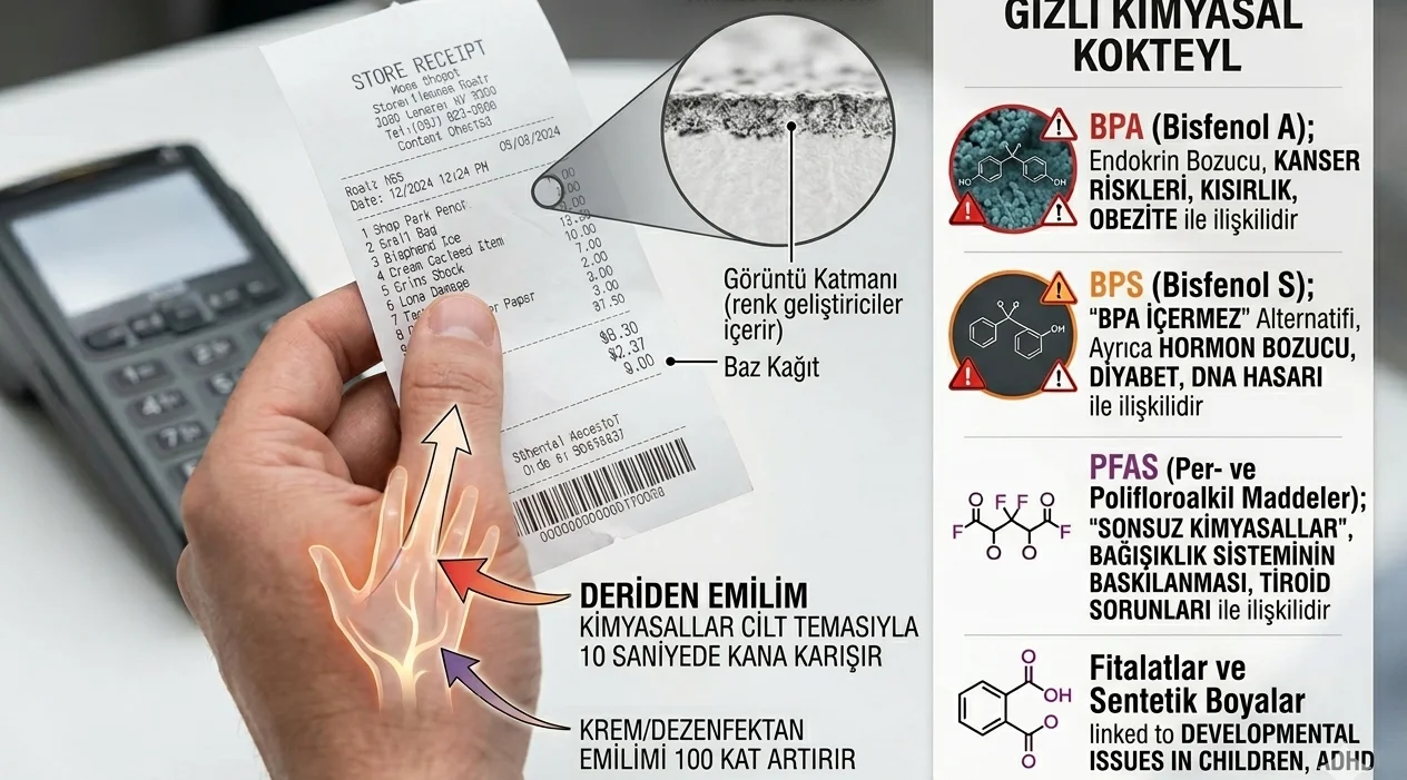 Kasa fişleri sağlığımızı tehdit ediyor